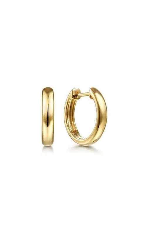 GOLD HUGGIE HOOP EARRINGS
