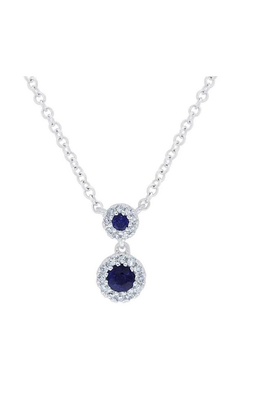 SAPPHIRE AND DIAMOND NECKLACE