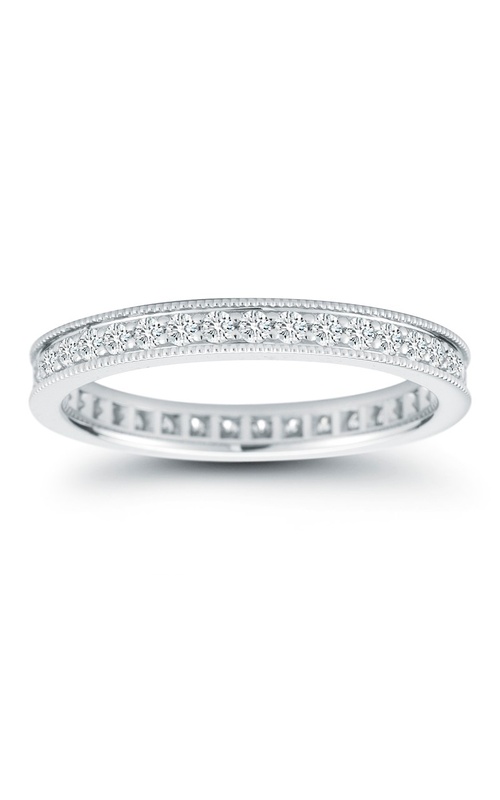 18K White Gold Wedding Band 8342W