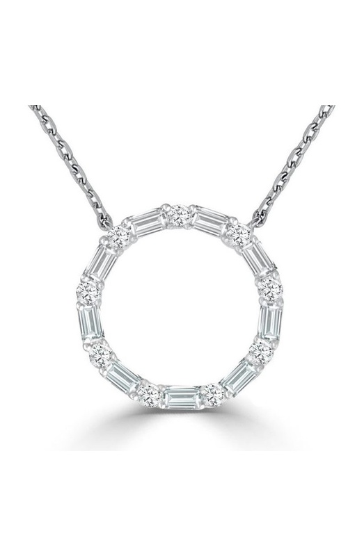 FREDERIC SAGE DIAMOND CIRCLE STATION NECKLACE