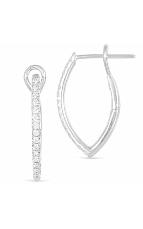 FREDERIC SAGE DIAMOND SMALL V-HOOP EARRINGS
