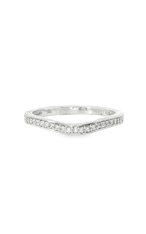1/10CTW DIAMOND CURVED PRONG SET BAND