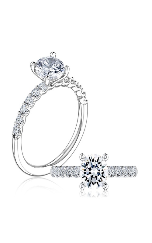 A JAFFE DIAMOND SEMI MOUNT