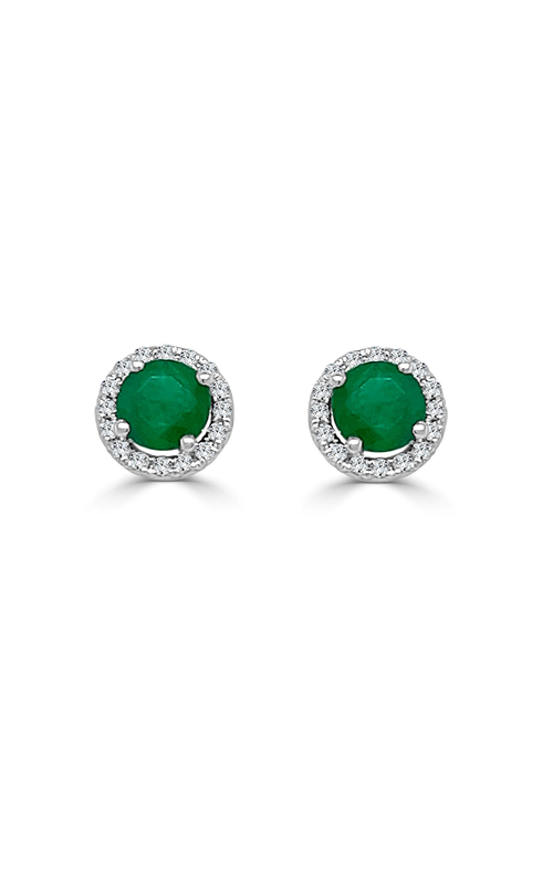 HAYLIE ANN BIRTHSTONE HALO STUD EARRINGS