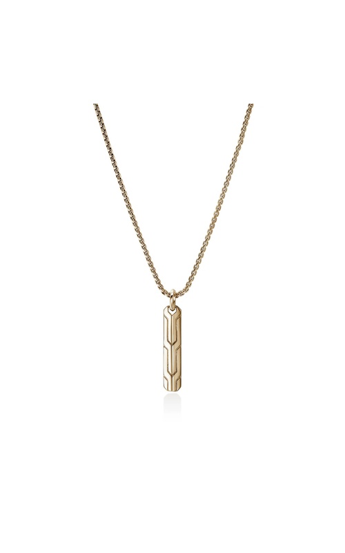 JOHN HARDY SLIM DOG TAG DROP PENDANT