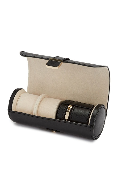 PALERMO DOUBLE WATCH ROLL WITH JEWELRY POUCH