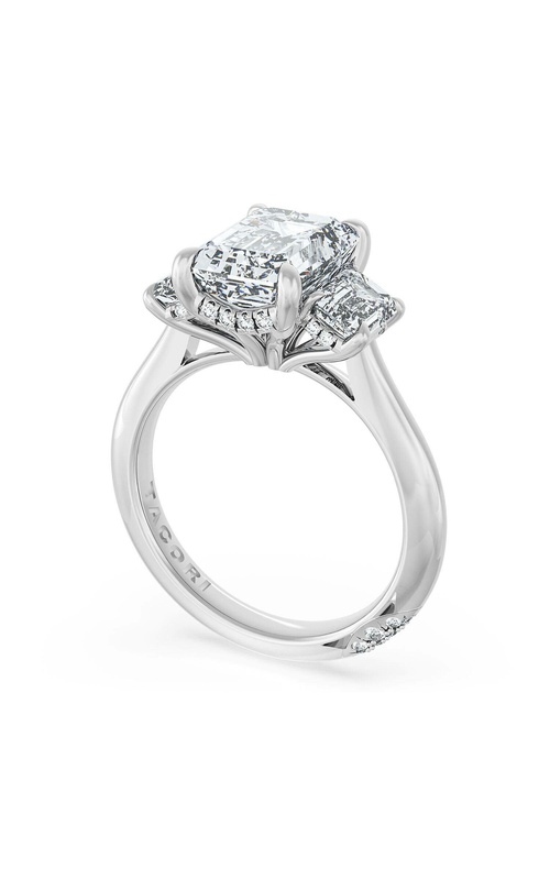 TACORI DIAMOND 3-STONE SEMI MOUNT