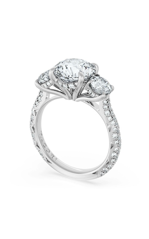 TACORI DIAMOND 3-STONE SEMI MOUNT
