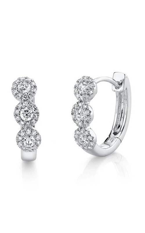 DIAMOND HUGGIE HOOP EARRINGS