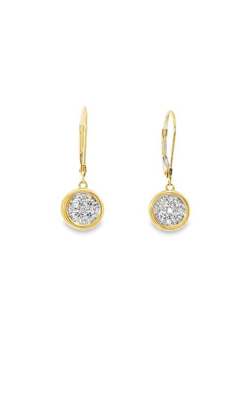 DIAMOND CLUSTER DROP EARRINGS