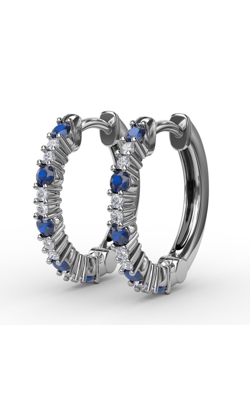 FANA SAPPHIRE AND DIAMOND EARRINGS