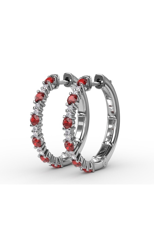 FANA RUBY AND DIAMOND EARRINGS