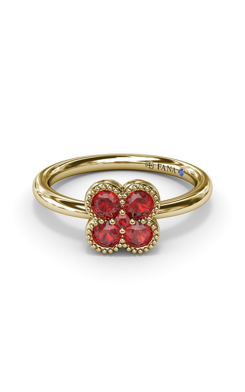 FANA RUBY CLOVER RING
