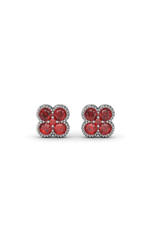FANA RUBY CLOVER EARRINGS
