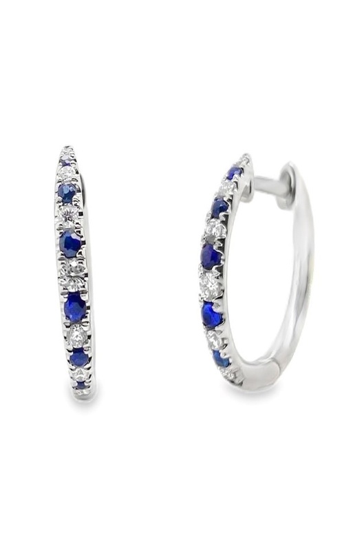 SAPPHIRE AND DIAMOND EARRINGS