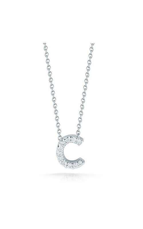 ROBERTO COIN DIAMOND LOVE LETTER SLIDE PENDANT