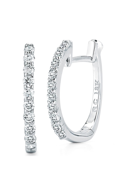 ROBERTO COIN PERFECT DIAMOND HOOP® PAVE DIAMOND HUGGY EARRINGS