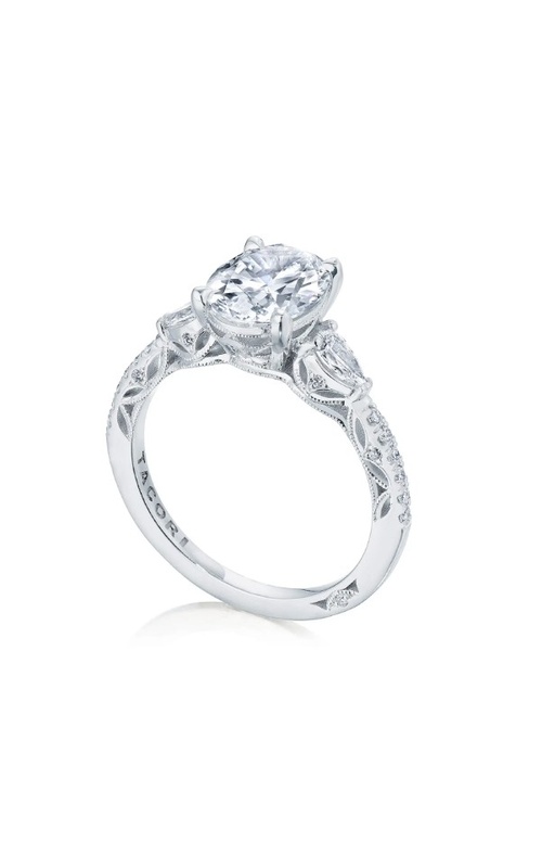 TACORI DIAMOND 3-STONE SEMI MOUNT