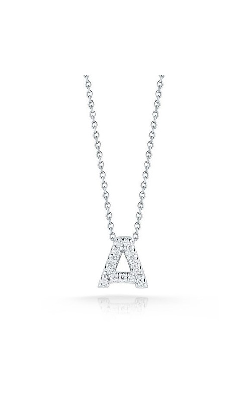 ROBERTO COIN DIAMOND LOVE LETTER SLIDE PENDANT
