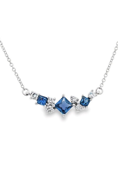 YOGO SAPPHIRE AND DIAMOND NECKLACE