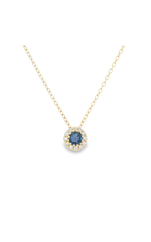 YOGO SAPPHIRE AND DIAMOND SLIDE PENDANT