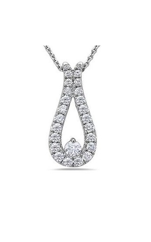 CHARLES KRYPELL DIAMOND TEARDROP PENDANT