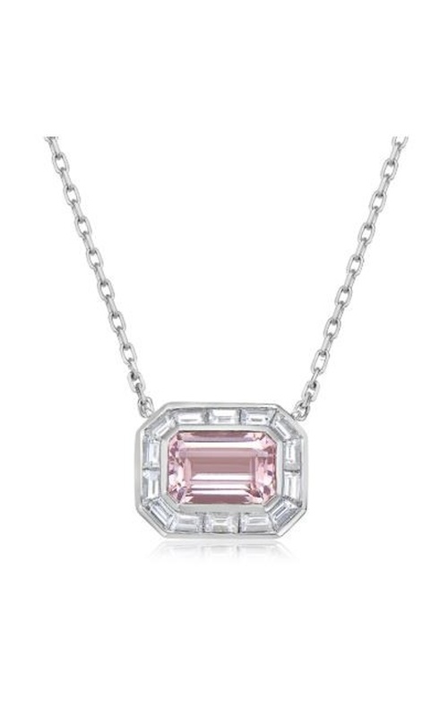 CHARLES KRYPELL MORGANITE AND DIAMOND NECKLACE