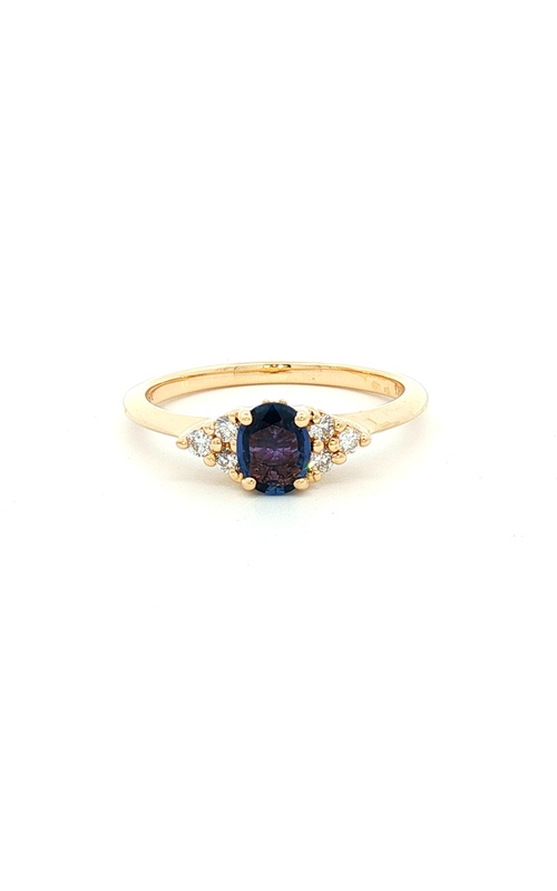YOGO SAPPHIRE AND DIAMOND RING