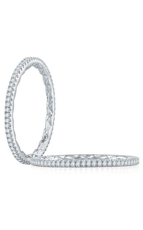 14K White Gold Wedding Band WR1024Q/50 Size 6