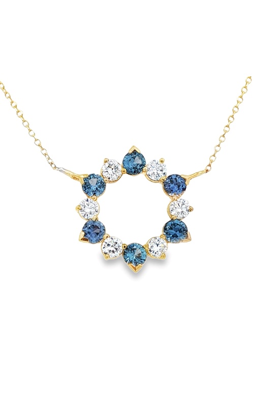 YOGO SAPPHIRE AND DIAMOND NECKLACE YOGO SAPPHIRE AND DIAMOND NECKLACE