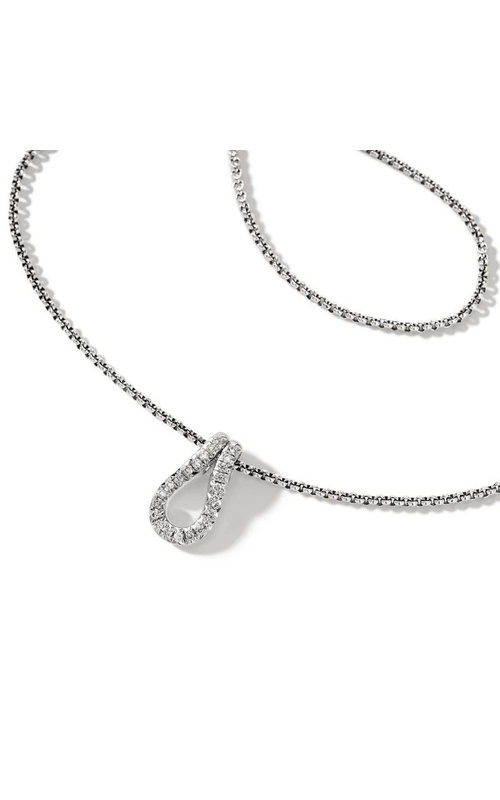 JOHN HARDY DIAMOND PAVE LINK SLIDE PENDANT