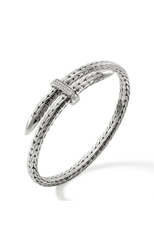 JOHN HARDY DIAMOND FLEX CUFF BRACELET