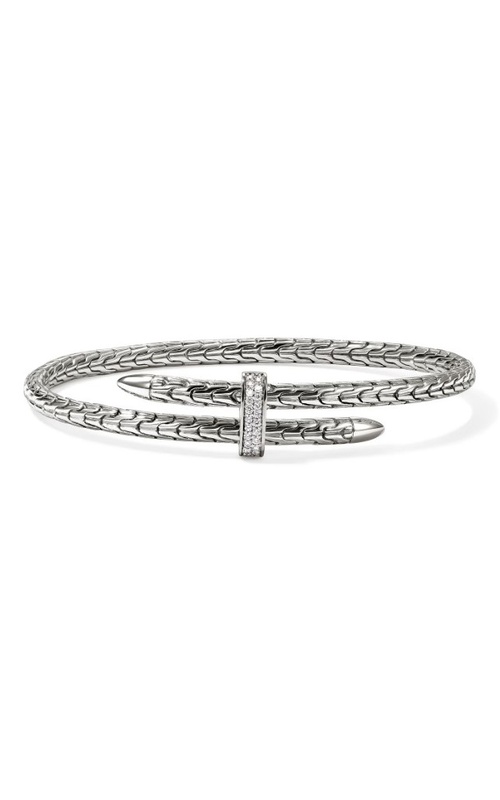 JOHN HARDY DIAMOND FLEX CUFF BRACELET