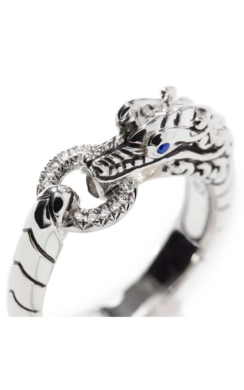 JOHN HARDY DIAMOND DRAGON HEAD RING