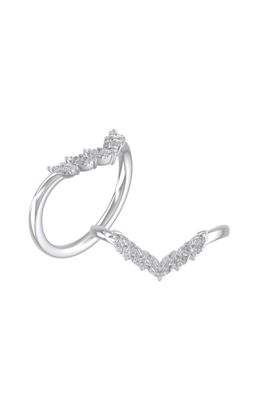 A JAFFE DIAMOND CHEVRON BAND