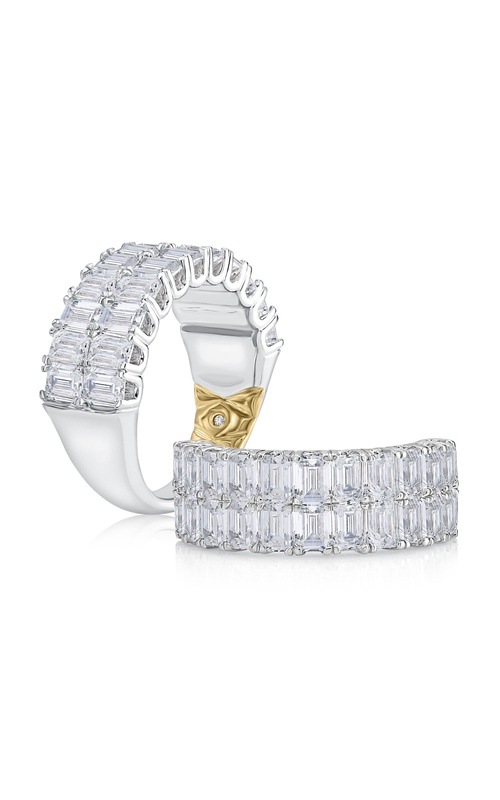 A JAFFE DIAMOND 2 ROW BAND