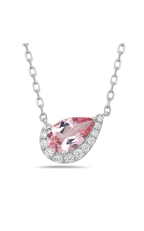 CHARLES KRYPELL MORGANITE AND DIAMOND CRADLE NECKLACE