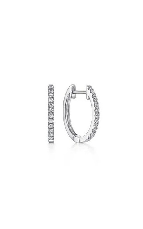 DIAMOND HUGGIE HOOP EARRINGS