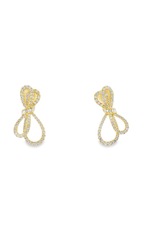CHARLES KRYPELL DIAMOND BOW EARRINGS