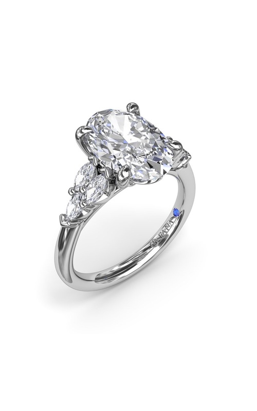 FANA DIAMOND 3-STONE SEMI MOUNT