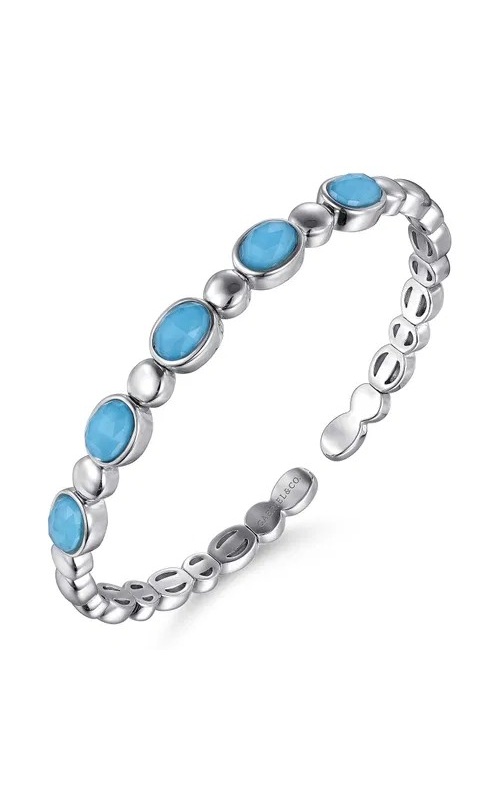 TURQUOISE AND ROCK CRYSTAL BRACELET