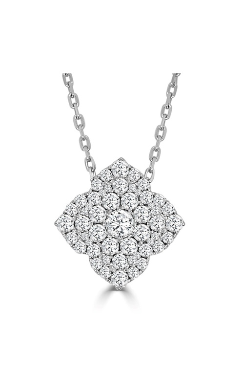 FREDERIC SAGE DIAMOND LARGE FLEUR D'AMOUR CLOVER SLIDE PENDANT