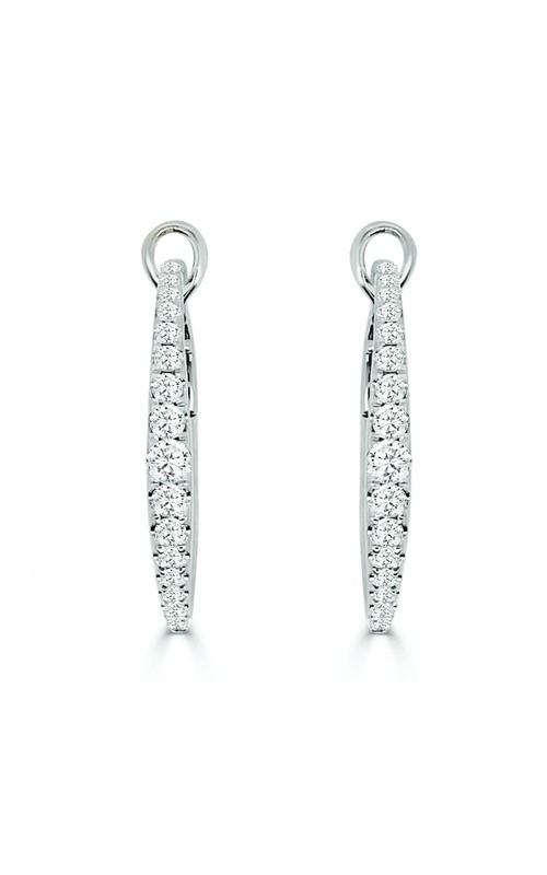 FREDERIC SAGE DIAMOND LARGE V-HOOP EARRINGS