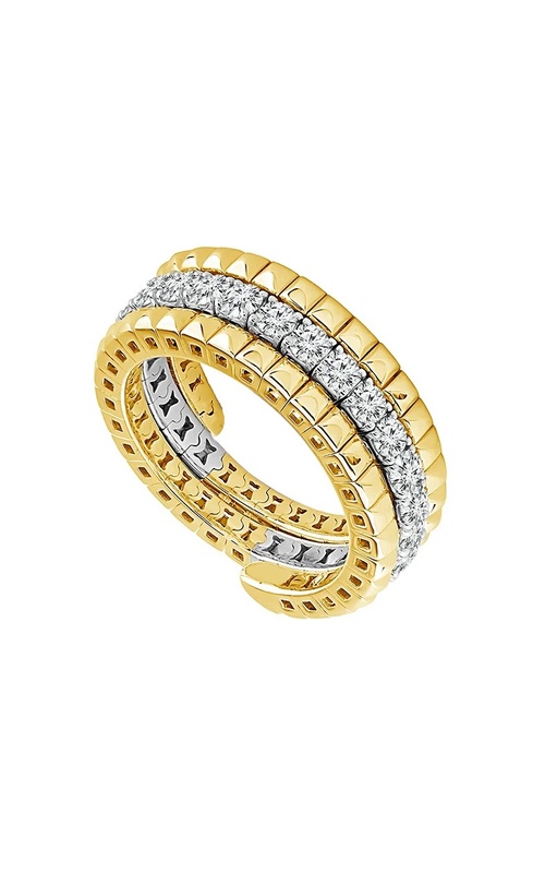 DIAMOND DOUBLE COIL FLEXIBLE RING