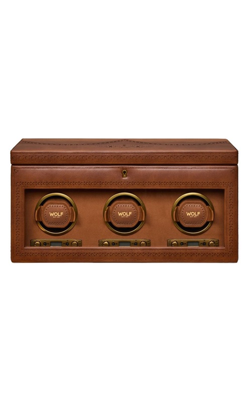BROGUE TRIPLE WATCH WINDER WITH STORAGE