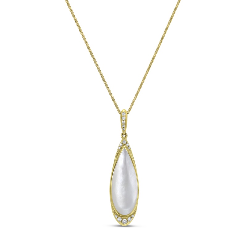 Mother of Pearl Tear Drop Pendant
