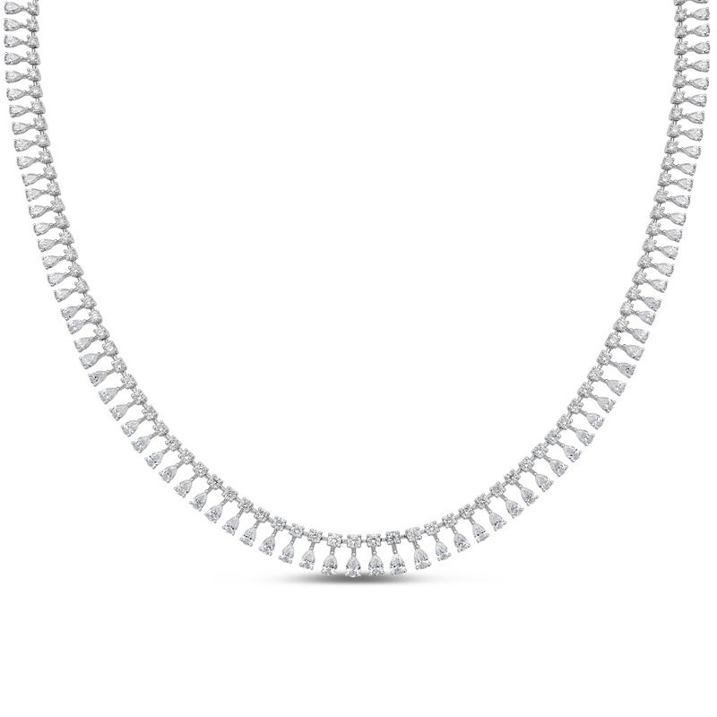 Diamond Cascade Collar Necklace
