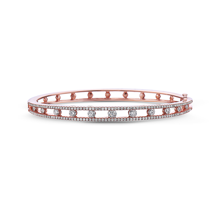 Floating Diamond Bangle