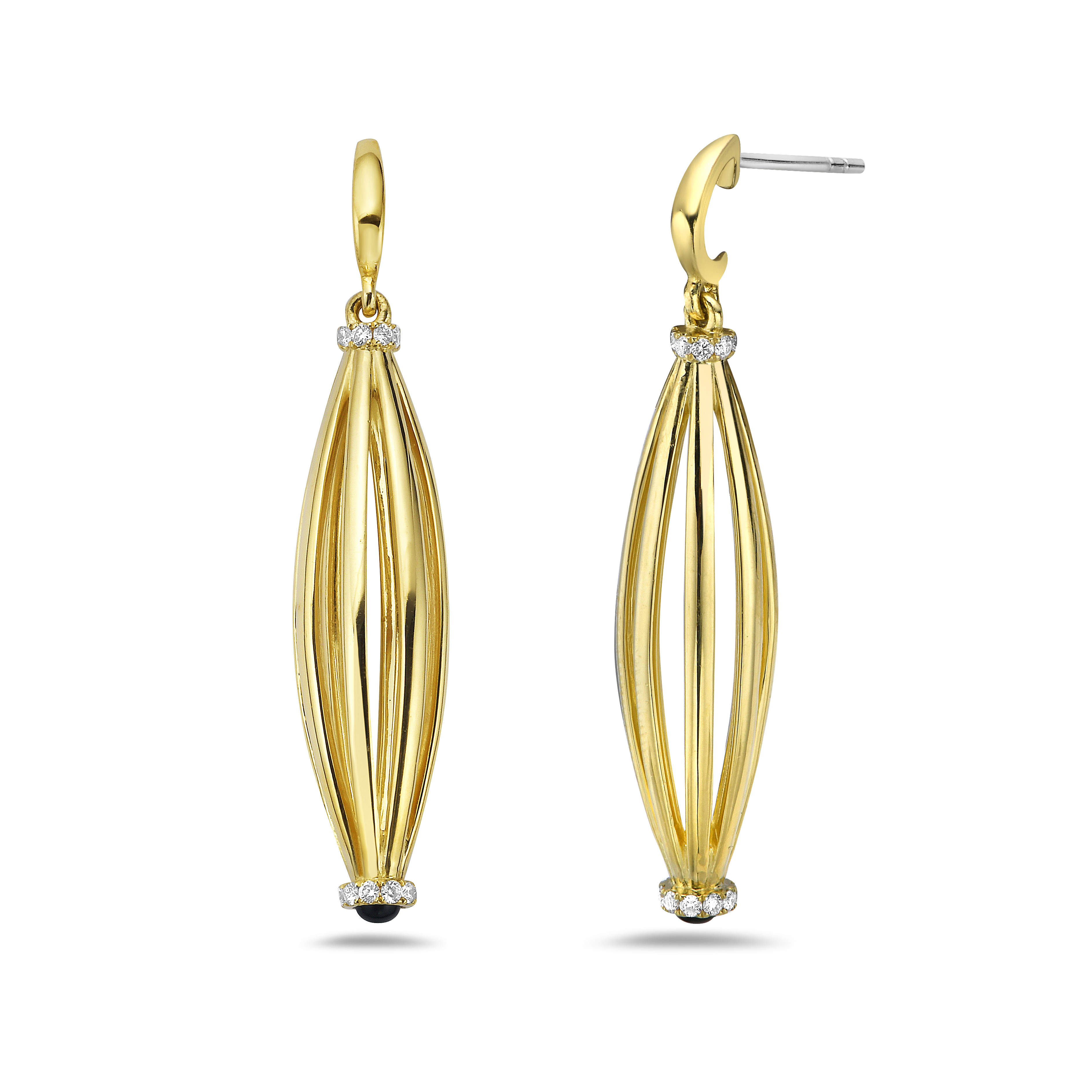 Graduated Barrel Birdcage Earring