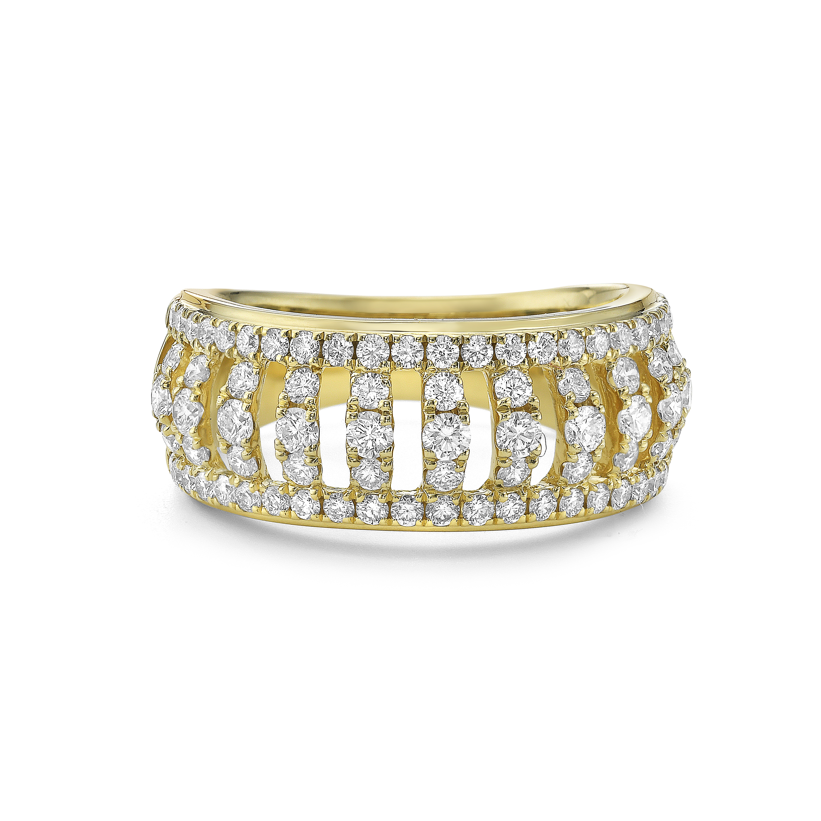 Diamond Birdcage Band Ring